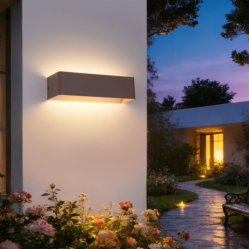 Brilagi - LED-ulkoseinävalaisin DONNANI LED/12W/230V ruskea IP44