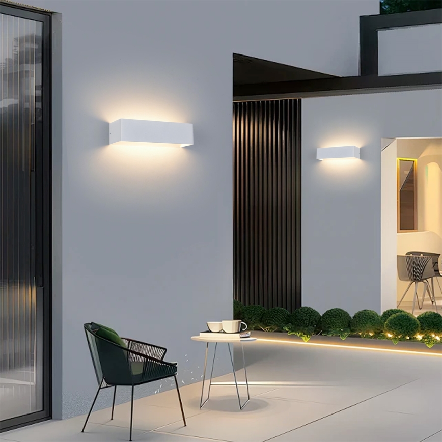 Brilagi - LED ulkoseinävalaisin DONNANI LED/12W/230V valkoinen IP44