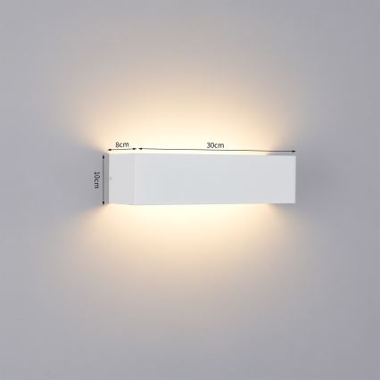 Brilagi - LED ulkoseinävalaisin DONNANI LED/12W/230V valkoinen IP44
