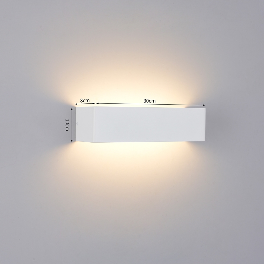 Brilagi - LED ulkoseinävalaisin DONNANI LED/12W/230V valkoinen IP44