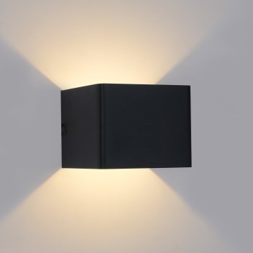 Brilagi - LED-ulkoseinävalaisin DONNANI LED/5W/230V 10 cm musta IP44