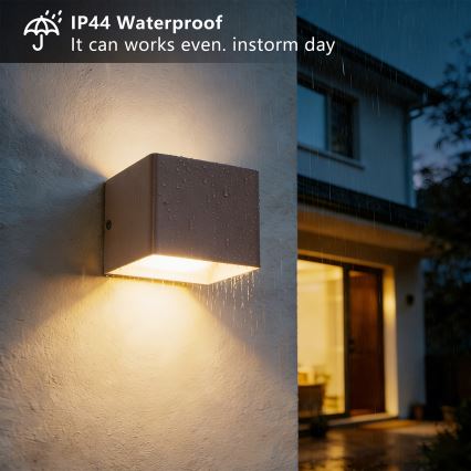 Brilagi - LED-ulkoseinävalaisin DONNANI LED/5W/230V ruskea IP44