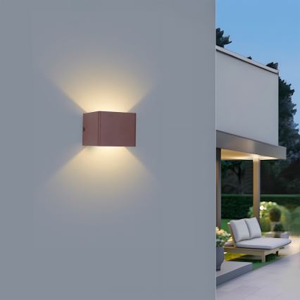 Brilagi - LED-ulkoseinävalaisin DONNANI LED/5W/230V ruskea IP44