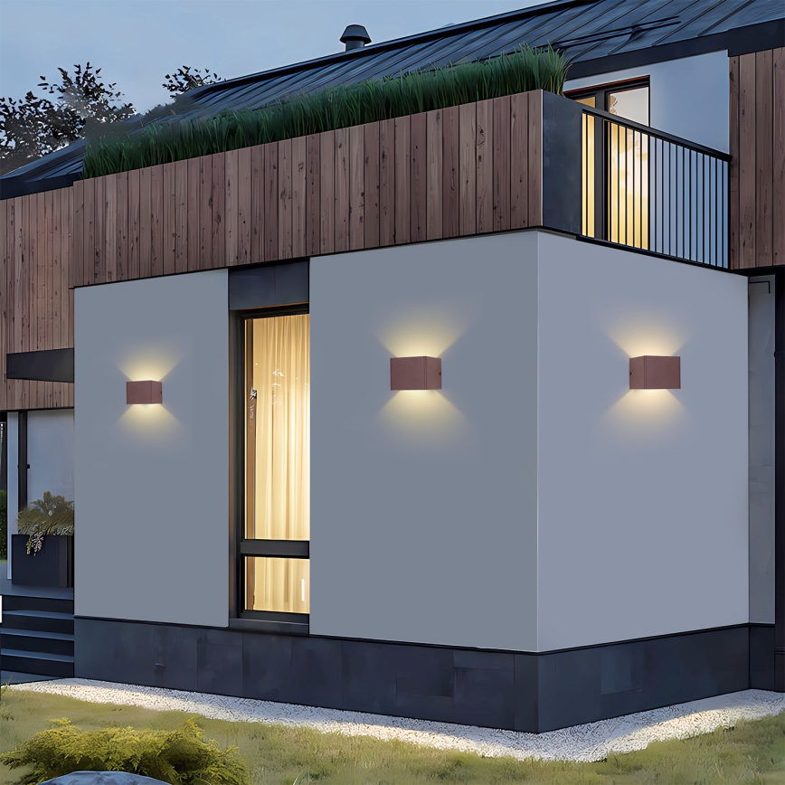 Brilagi - LED-ulkoseinävalaisin DONNANI LED/5W/230V ruskea IP44