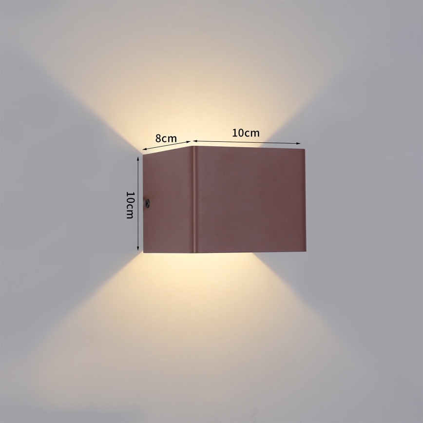 Brilagi - LED-ulkoseinävalaisin DONNANI LED/5W/230V ruskea IP44