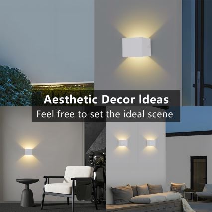 Brilagi - LED ulkoseinävalaisin DONNANI LED/5W/230V valkoinen IP44