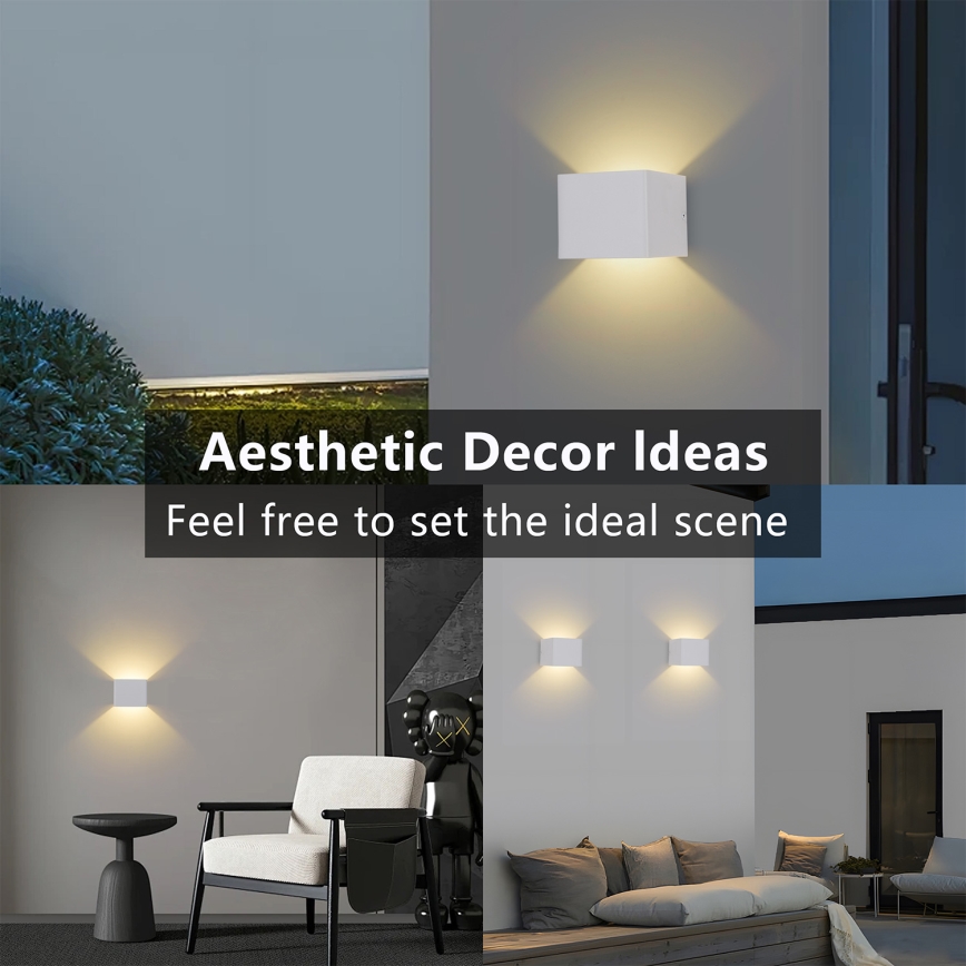 Brilagi - LED ulkoseinävalaisin DONNANI LED/5W/230V valkoinen IP44