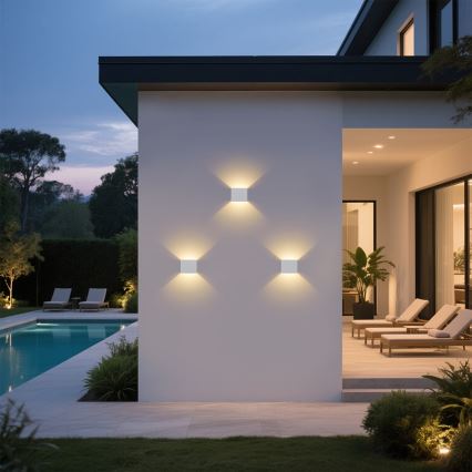 Brilagi - LED ulkoseinävalaisin DONNANI LED/5W/230V valkoinen IP44