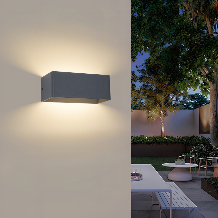 Brilagi - LED Ulkoseinävalaisin DONNANI LED/7W/230V antrasiitti IP44