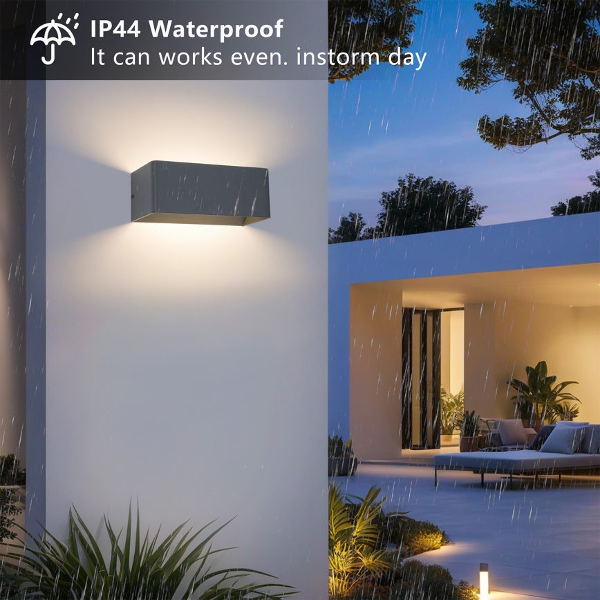 Brilagi - LED Ulkoseinävalaisin DONNANI LED/7W/230V antrasiitti IP44