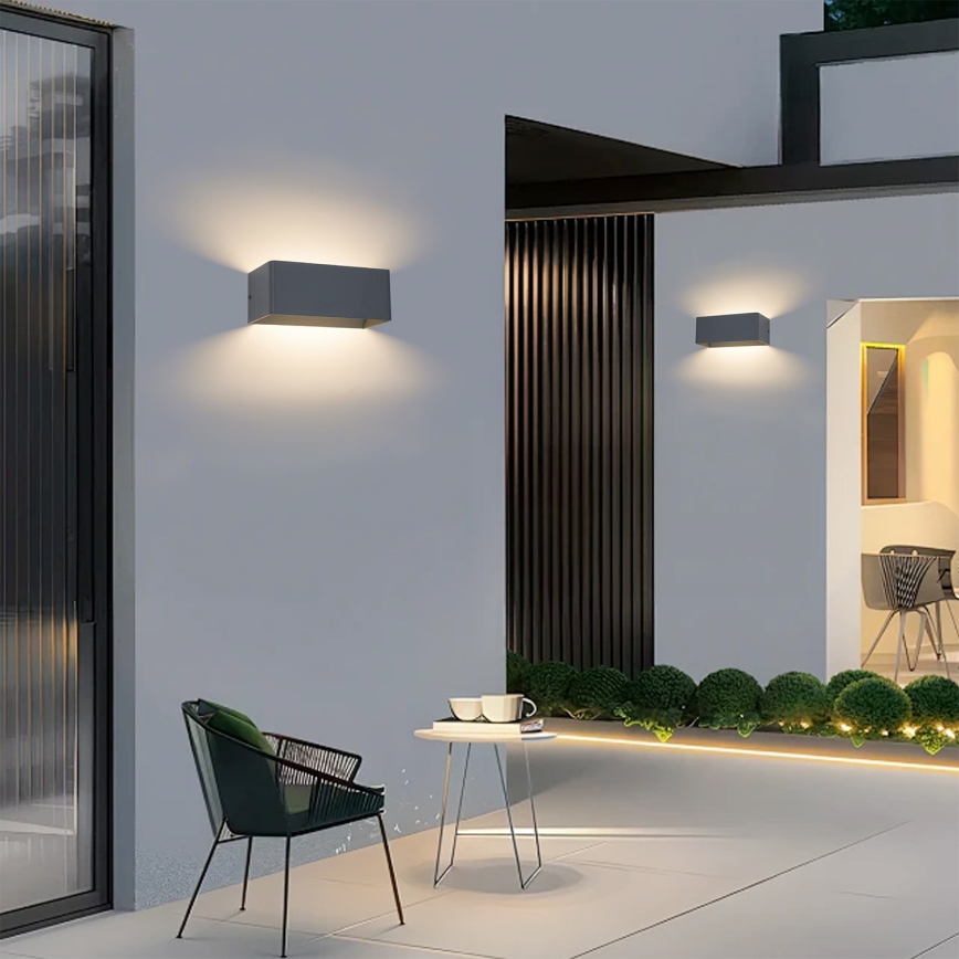 Brilagi - LED Ulkoseinävalaisin DONNANI LED/7W/230V antrasiitti IP44