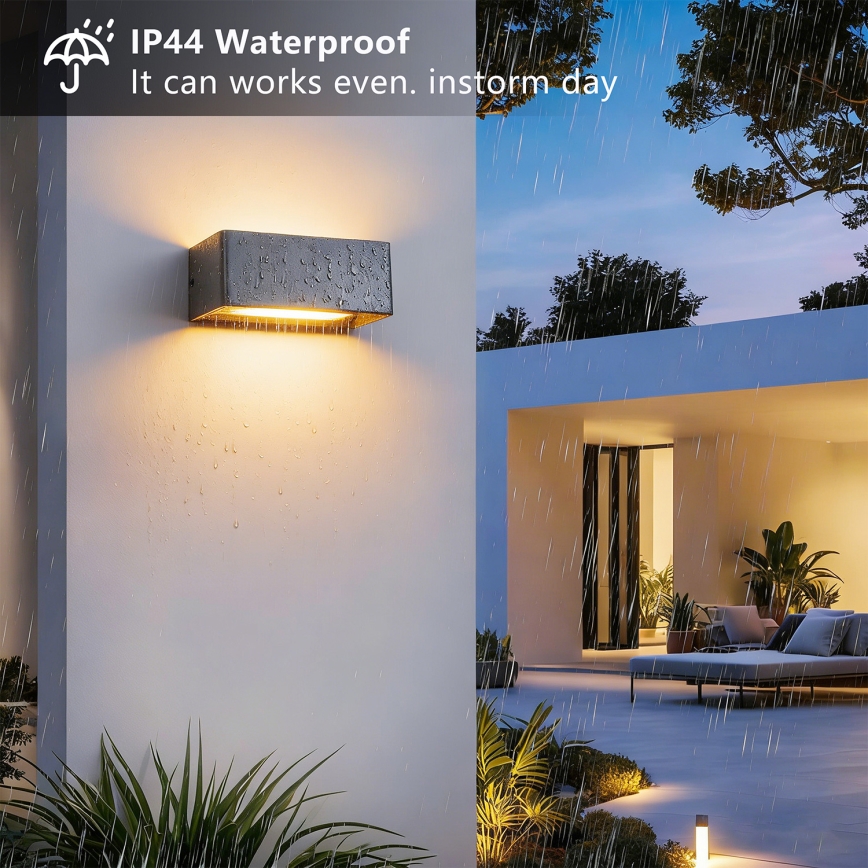 Brilagi - LED Ulkoseinävalaisin DONNANI LED/7W/230V antrasiitti IP44