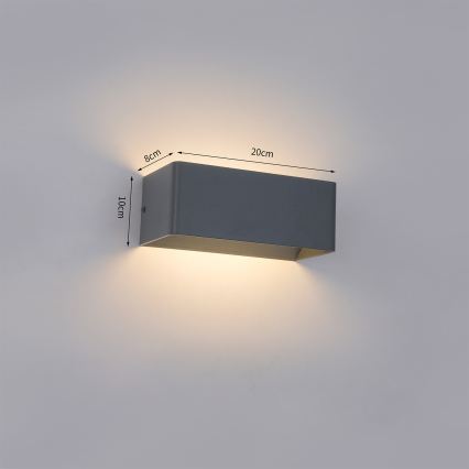 Brilagi - LED Ulkoseinävalaisin DONNANI LED/7W/230V antrasiitti IP44