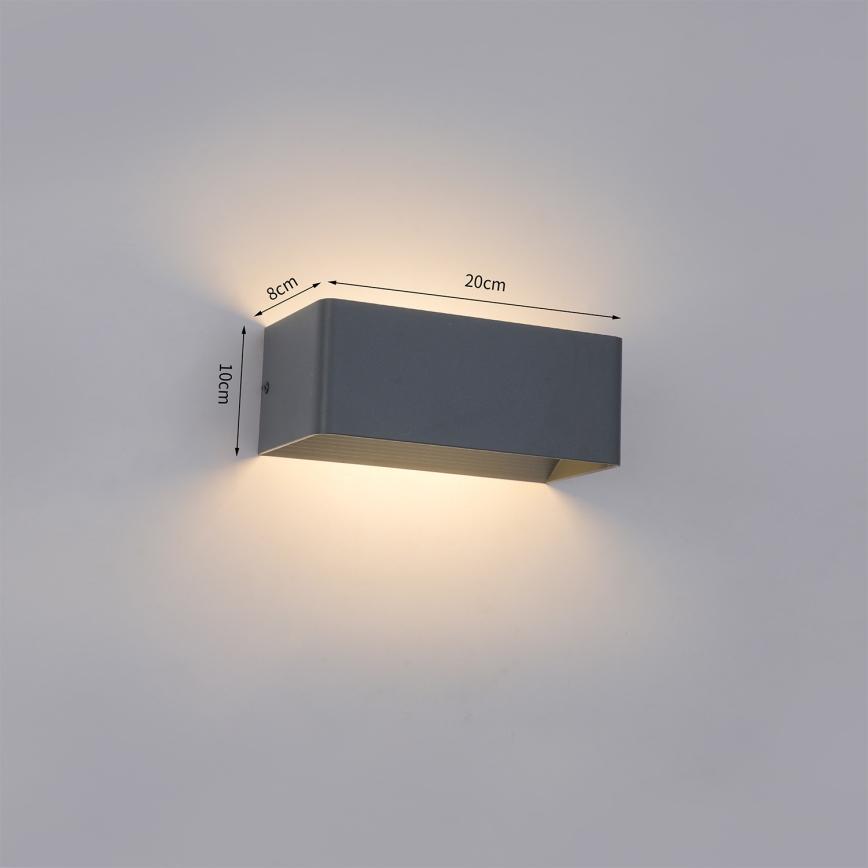 Brilagi - LED Ulkoseinävalaisin DONNANI LED/7W/230V antrasiitti IP44