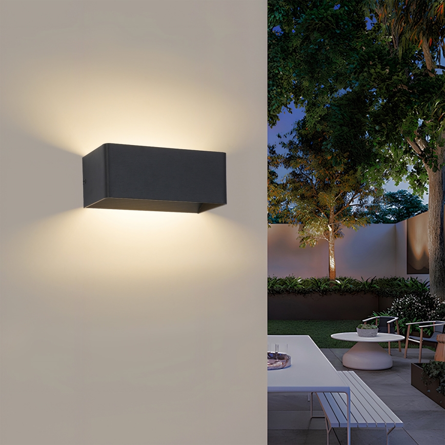 Brilagi - LED ulkoseinävalaisin DONNANI LED/7W/230V musta IP44