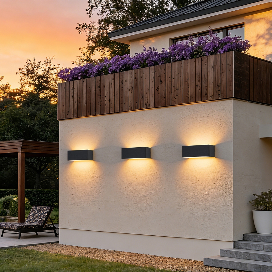 Brilagi - LED ulkoseinävalaisin DONNANI LED/7W/230V musta IP44