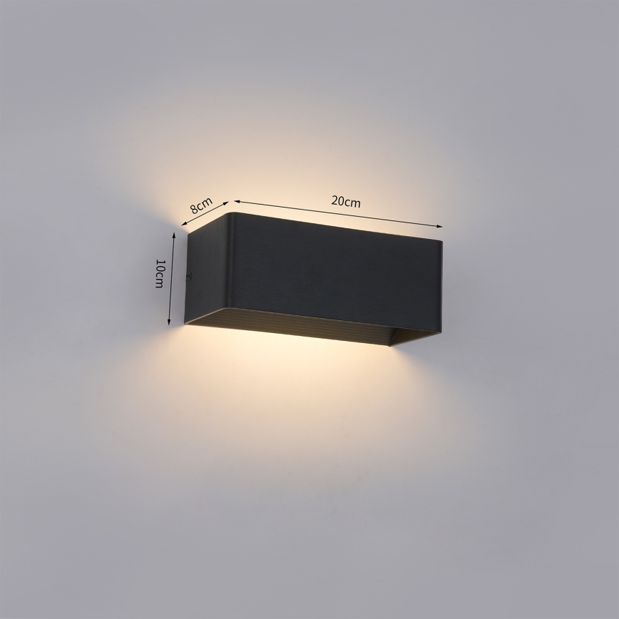 Brilagi - LED ulkoseinävalaisin DONNANI LED/7W/230V musta IP44