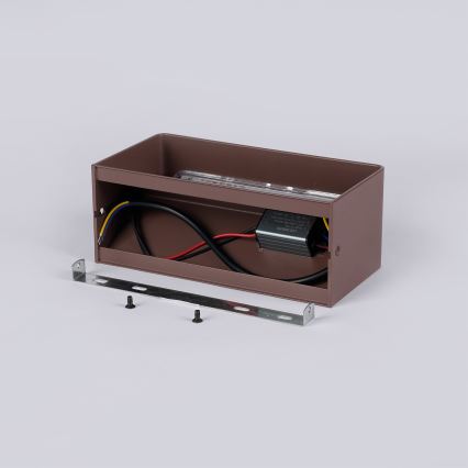 Brilagi - LED-ulkoseinävalaisin DONNANI LED/7W/230V, ruskea, IP44