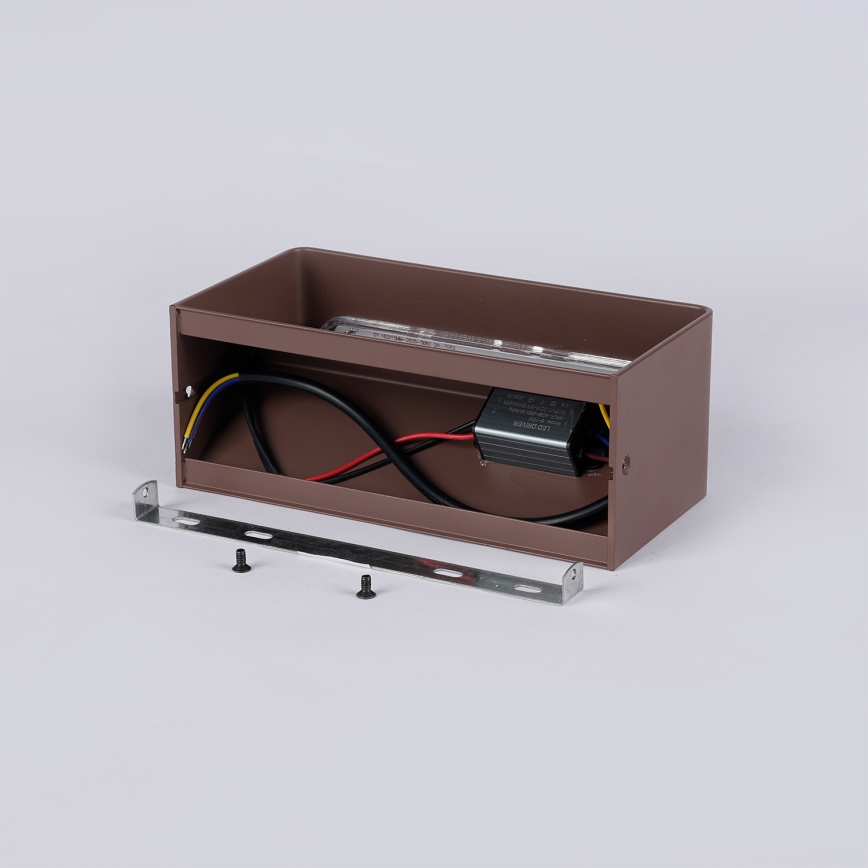 Brilagi - LED-ulkoseinävalaisin DONNANI LED/7W/230V, ruskea, IP44