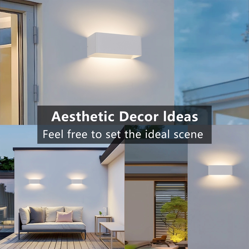 Brilagi - LED-ulkoseinävalaisin DONNANI LED/7W/230V valkoinen IP44