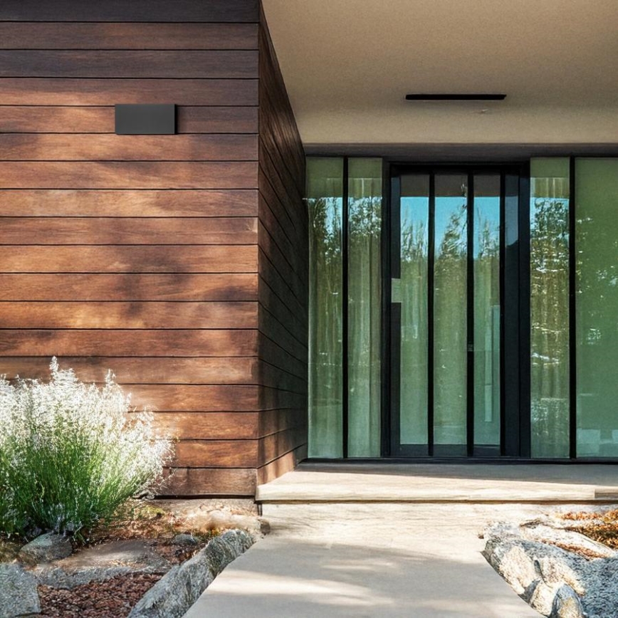 Brilagi - LED ulkoseinävalaisin DOUBLE CUBE LED/12W/230V antrasiitti IP65