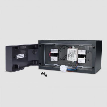 Brilagi - LED ulkoseinävalaisin DOUBLE CUBE LED/12W/230V musta IP65