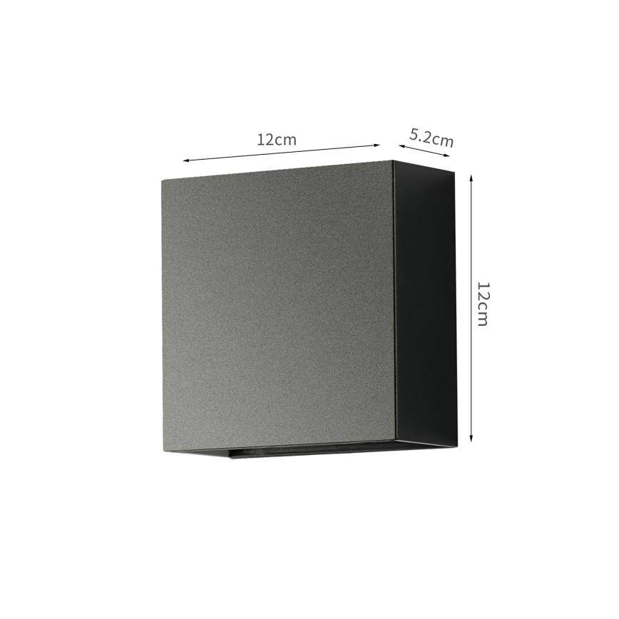 Brilagi - LED-ulkoseinävalaisin DOUBLERAY LED/4W/230V musta IP65