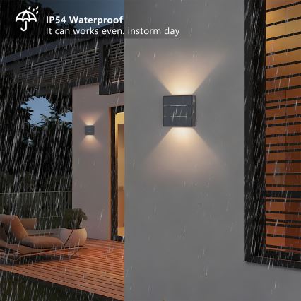 Brilagi -LED Ulkoseinävalaisin DOUBLERAY LINE LED/6W/230V antrasiitti IP54