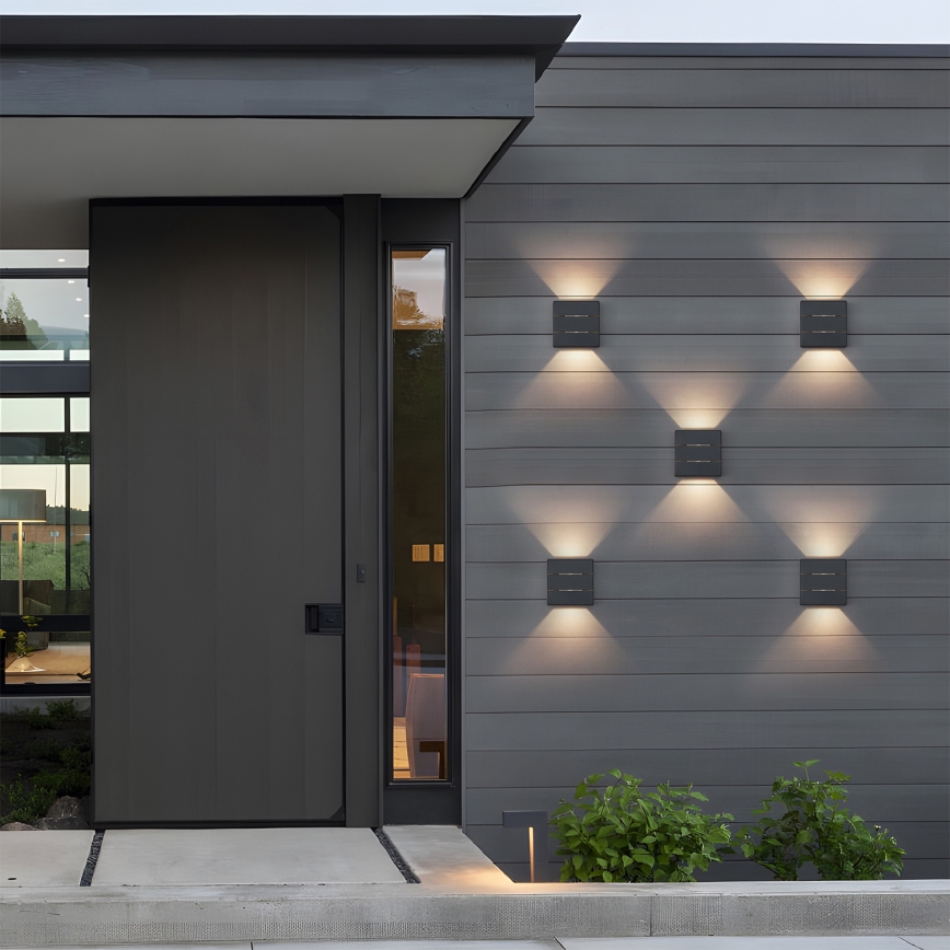 Brilagi -LED Ulkoseinävalaisin DOUBLERAY LINE LED/6W/230V antrasiitti IP54