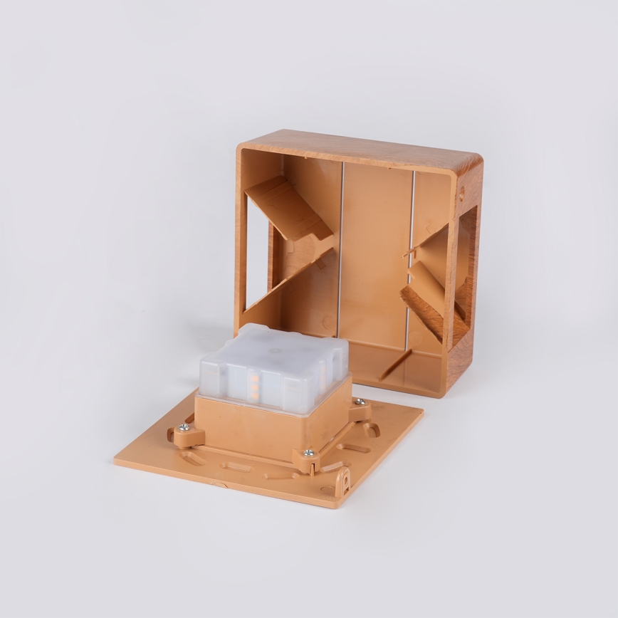 Brilagi -LED ulkoseinävalaisin DOUBLERAY LINE LED/6W/230V puupintainen IP54