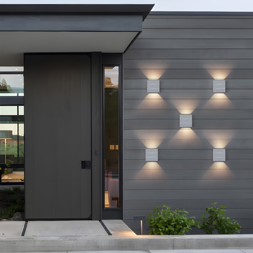 Brilagi - LED-ulkoseinävalaisin DOUBLERAY LINE LED/6W/230V valkoinen IP54