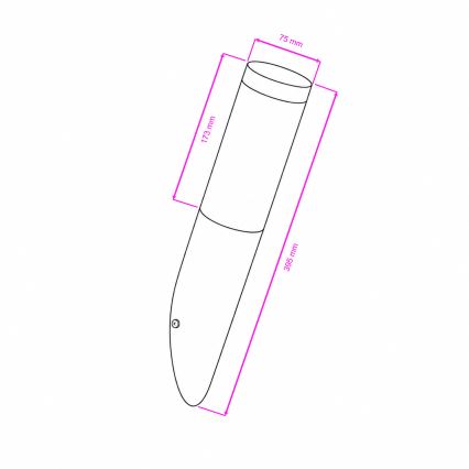 BRILAGI - LED-ulkoseinävalaisin ELIA 1xE27/7W/230V 4000K IP44 antrasiitti