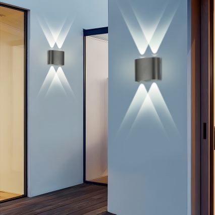 Brilagi - LED-ulkoseinävalaisin FLAREBOX LED/4W/230V antrasiitti IP65