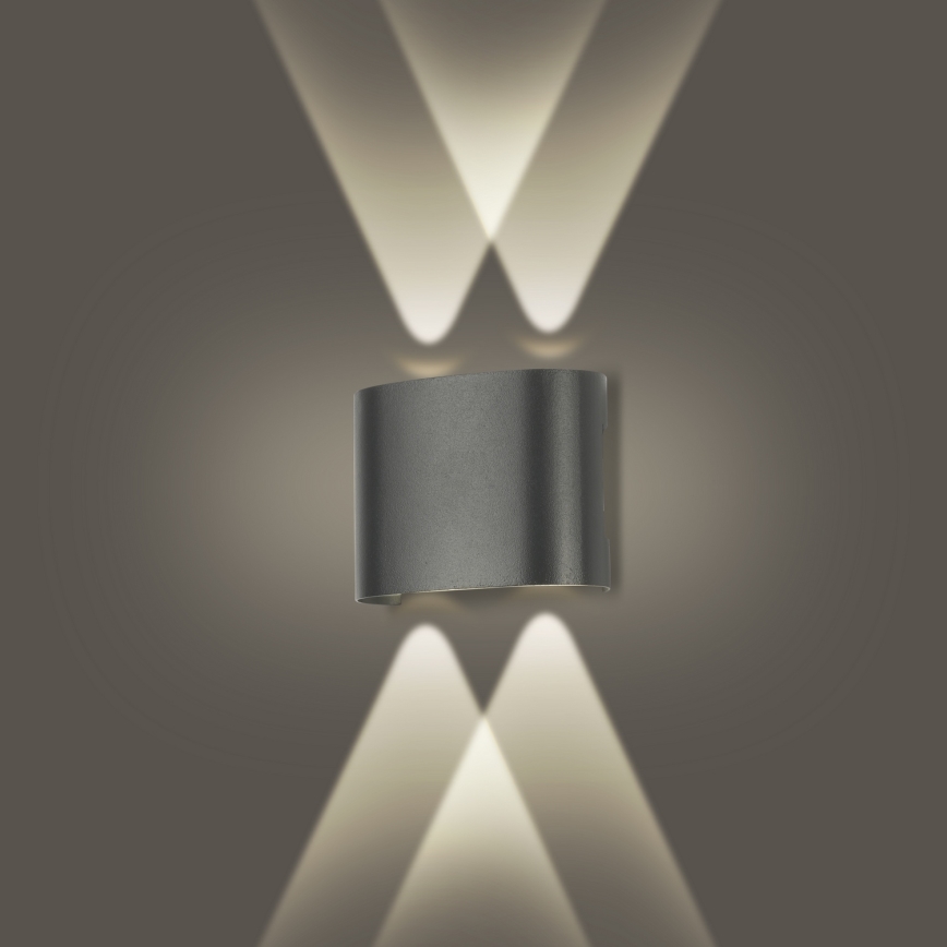 Brilagi - LED-ulkoseinävalaisin FLAREBOX LED/4W/230V antrasiitti IP65