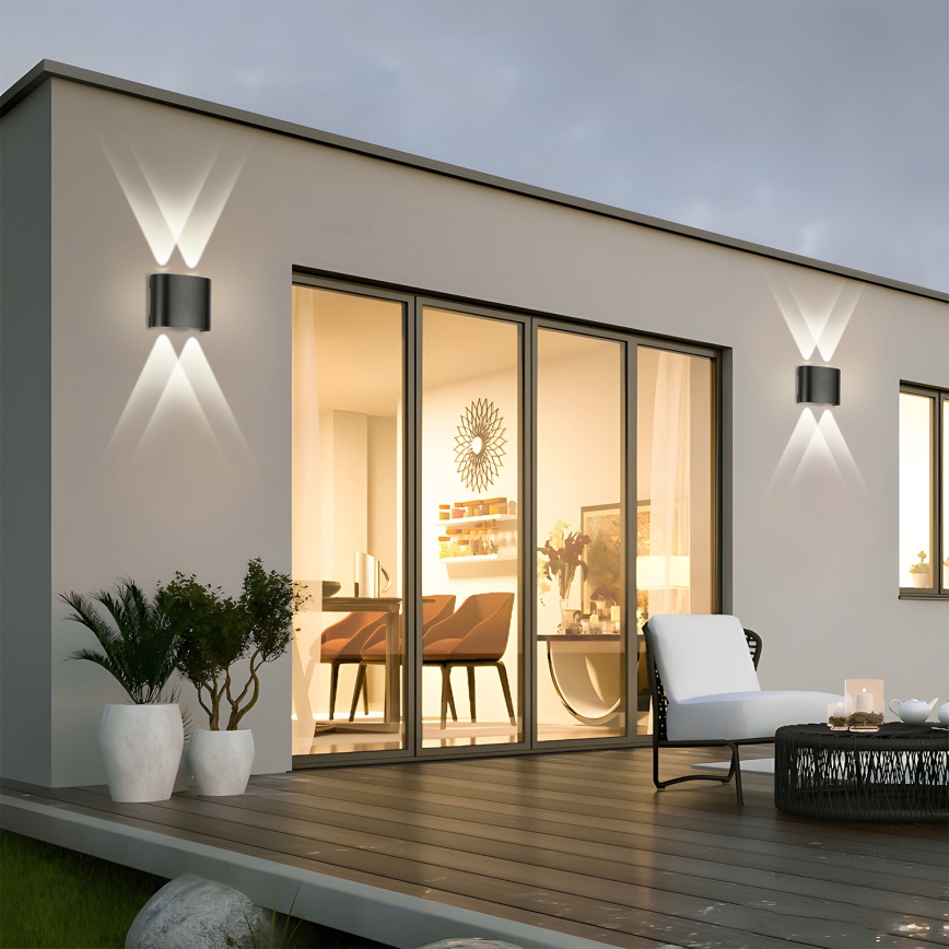 Brilagi - LED Ulkoseinävalaisin FLAREBOX LED/4W/230V musta IP65