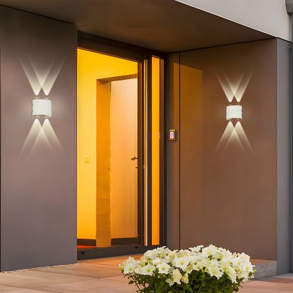 Brilagi - LED-ulkoseinävalaisin FLAREBOX LED/4W/230V valkoinen IP65