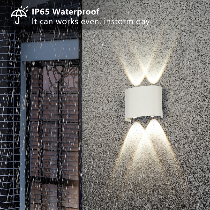 Brilagi - LED-ulkoseinävalaisin FLAREBOX LED/4W/230V valkoinen IP65