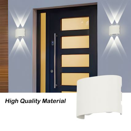 Brilagi - LED-ulkoseinävalaisin FLAREBOX LED/4W/230V valkoinen IP65