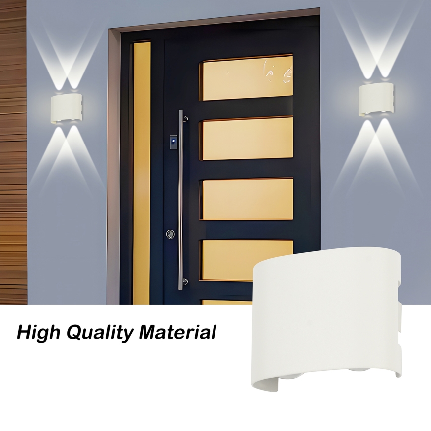 Brilagi - LED-ulkoseinävalaisin FLAREBOX LED/4W/230V valkoinen IP65