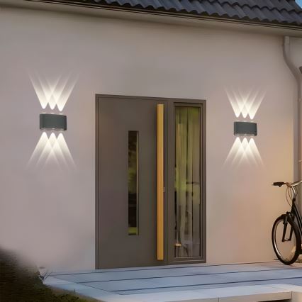Brilagi - LED ulkoseinävalaisin FLAREBOX LED/6W/230V antrasiitti IP65
