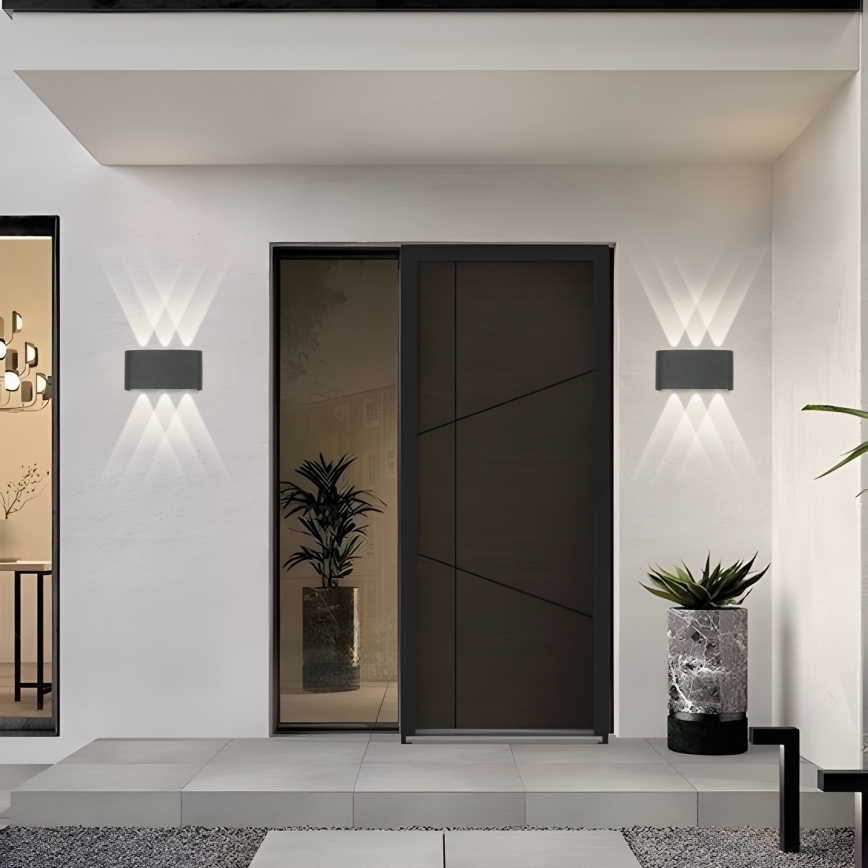 Brilagi - LED ulkoseinävalaisin FLAREBOX LED/6W/230V antrasiitti IP65