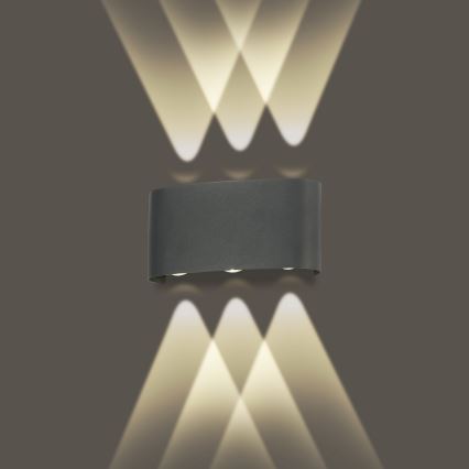 Brilagi - LED ulkoseinävalaisin FLAREBOX LED/6W/230V antrasiitti IP65