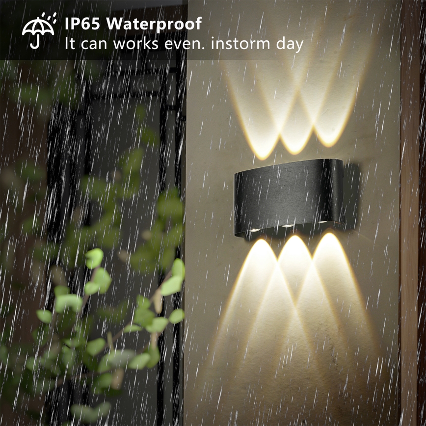 Brilagi - LED ulkoseinävalaisin FLAREBOX LED/6W/230V musta IP65