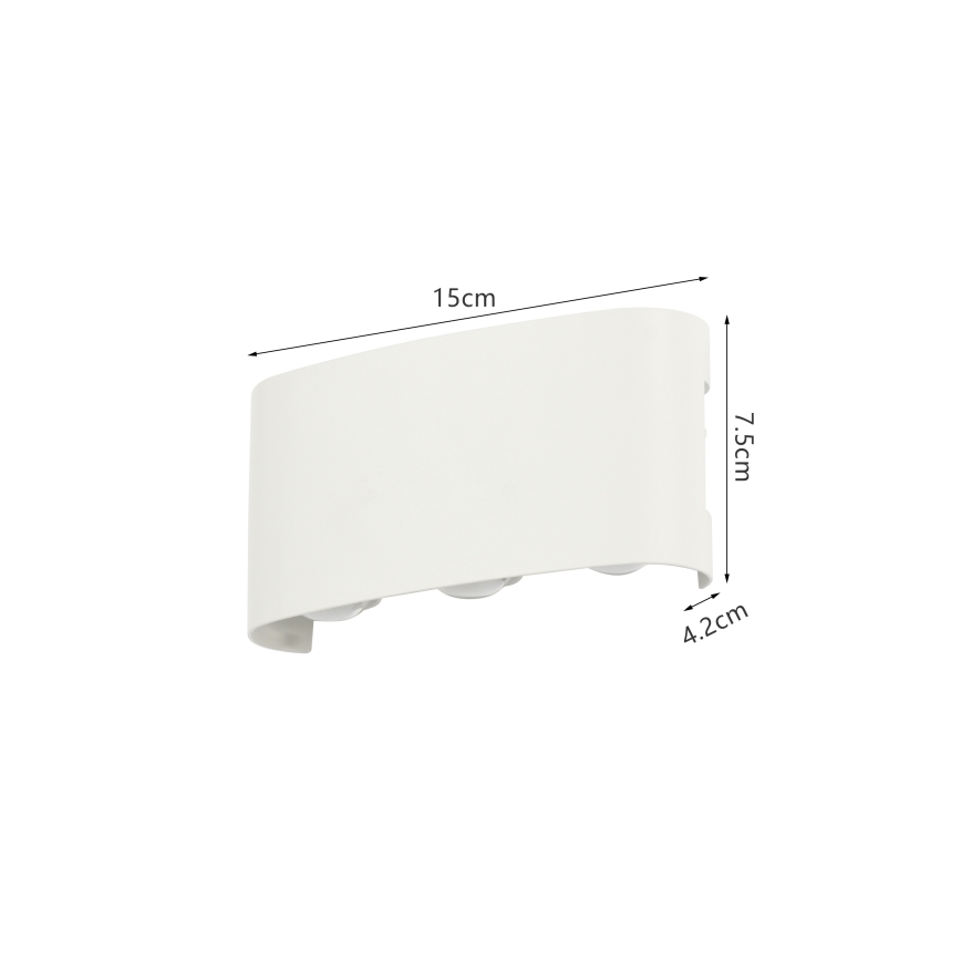 Brilagi - LED-ulkoseinävalaisin FLAREBOX LED/6W/230V valkoinen IP65