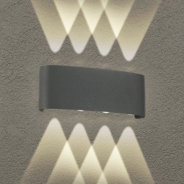 Brilagi - LED-ulkoseinävalaisin FLAREBOX LED/8W/230V antrasiitti IP65