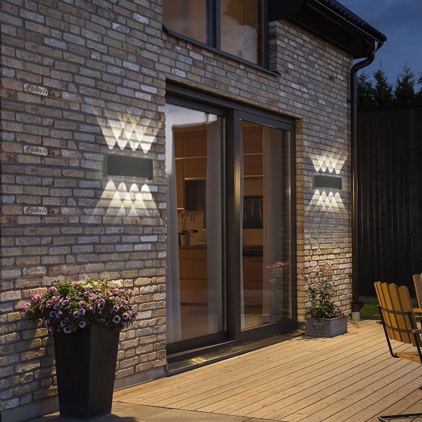 Brilagi - LED-ulkoseinävalaisin FLAREBOX LED/8W/230V antrasiitti IP65