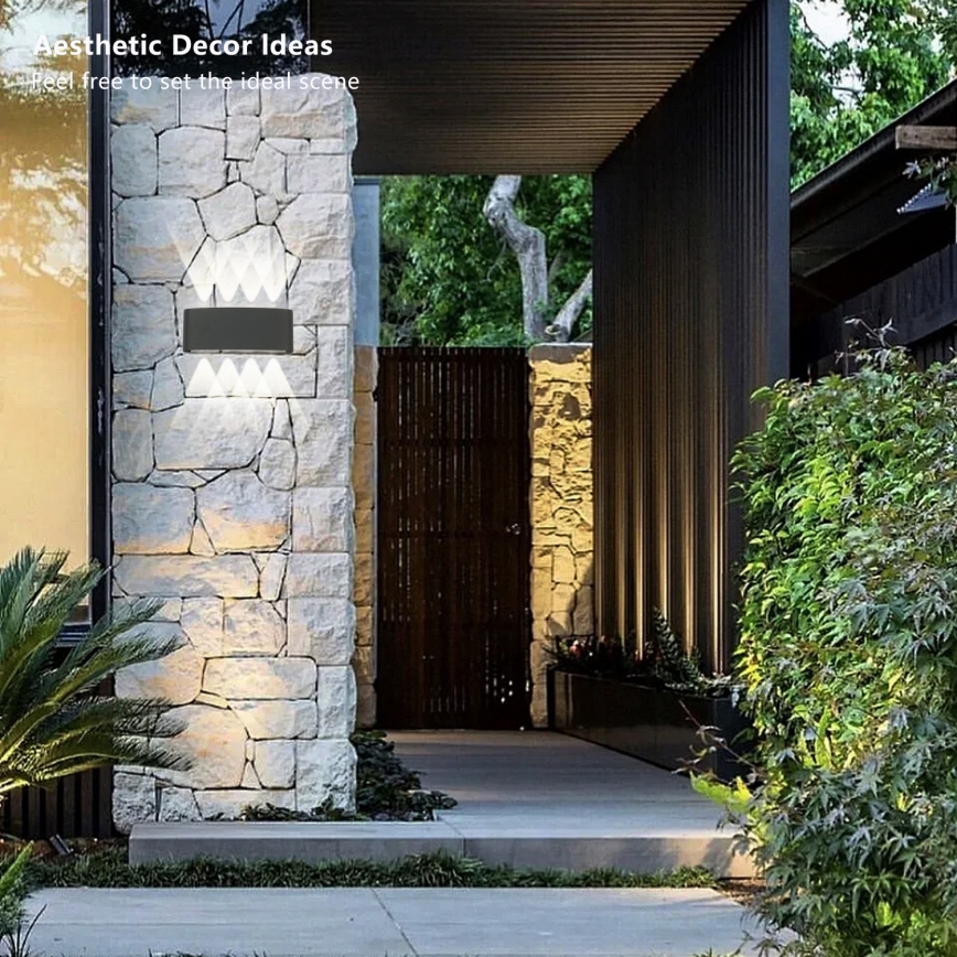 Brilagi - LED-ulkoseinävalaisin FLAREBOX LED/8W/230V antrasiitti IP65