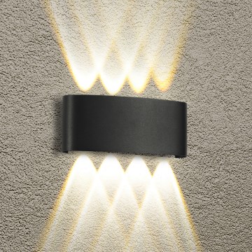 Brilagi - LED-ulkoseinävalaisin FLAREBOX LED/8W/230V musta IP65