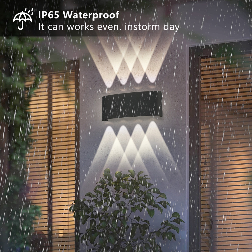 Brilagi - LED-ulkoseinävalaisin FLAREBOX LED/8W/230V musta IP65