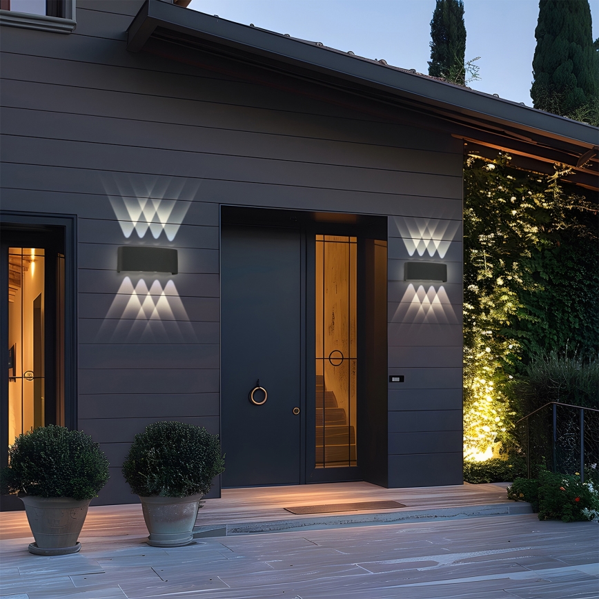 Brilagi - LED-ulkoseinävalaisin FLAREBOX LED/8W/230V musta IP65